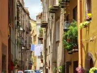 malerische Gassen in Bosa