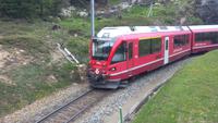 Fahrt mit den Bus von Tirano nach Davos
