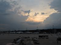 Gewitterwolken in Frankfurt