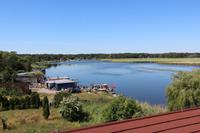 Blick auf das Flussdelta der Swine in Karsibor