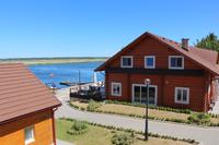 Blick auf das Flussdelta der Swine in Karsibor