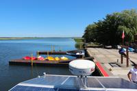 Blick auf das Flussdelta der Swine in Karsibor