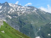 Blick zur Furka-Pass-Straße