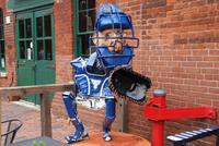 Im Distillery District in Toronto