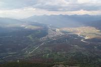 Hoch oben auf Mount Whistler mit Blick auf Jasper