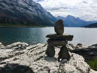E's Inukshuk bei Medicin Lake