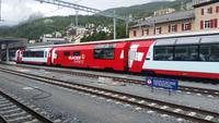 Heute fahren wir im Panoramawagen 1. Klasse nach Zermatt