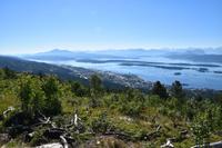080 Molde, Blick vom Varden auf den Moldefjord und die Romsdaler Alpen