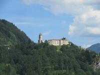 Heimfahrt zum Hotel - Blick zur Burg Sprechenstein