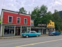 Strassenszene in Stewart. 