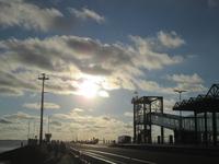 Fährhafen Dagebüll in der Abendstimmung