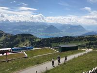 Vitznau, Fahrt mit der Rigi-Dampfbahn nach Rigi-Kulm