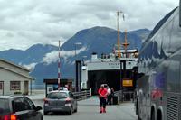 Einschiffen zur Geiranger Kreuzfahrt in Hellesylt