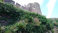Blick hinauf zum Pembroke Castle