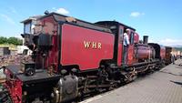 An der Station der WHR in Porthmadog