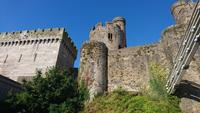 Blick von den Brücken zum Conwy Castle