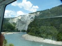 Die Rheinschlucht vom Zug aus