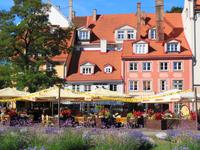 Lettland - Riga - Alte Häuser am Livenplatz