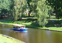 Lettland - Riga - Vikingerboot im Rigaer Kanal
