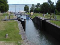 An der Schleusentreppe in Berg