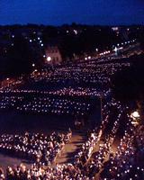 Lourdes, Lichterprozession