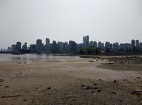 Blick auf die Skyline von Vancouver vom Stanley Park
