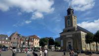 Husum, Marktkirche und Tine-Brunnen 