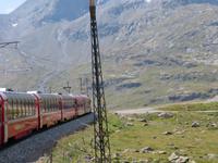 Fahrt mit dem Bernina-Express