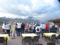 Ein Gruß von allen an das Matterhorn