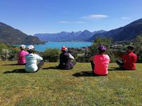 Radtour zurück zum Wolfgangsee - Joga am Berg
