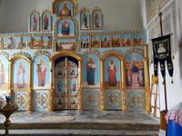 Wolga Kreuzfahrt, Uglitsch, Ikonenwand in der Chrsti Verklärungsvorkirche