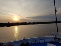 Wolga Kreuzfahrt, Sonnenuntergang
