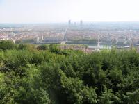 Blick über Lyon vom Gipfel Fourviére