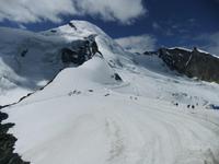 Blick zum Allalinhorn (4027 m)
