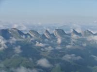 Blick vom Säntis auf die Churfirsten