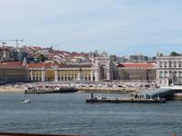 Lissabon - Auslaufen - Blick auf den Handelsplatz