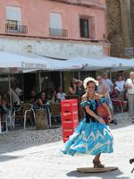 Cadiz  - Altstadt - Flamenco-Tänzerin