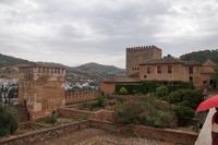 Palacios Nazaríes von außen und Sacromonte