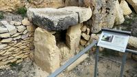 Ein Opferaltar im Ggantija Tempel