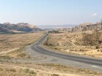 Strecke zwischen Sheki und Ganja