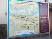 Hinweistafel mit der Geschichte von Helenendorf