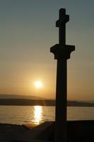 Sonnenuntergang am Hotelstrand