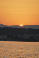 Sonnenuntergang am Hotelstrand