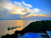 026 Petrcane, Abendstimmung am Hotel