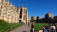 Blick hinauf zur Motte in Windsor Castle