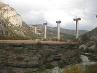 Autobahnbaustelle bei Podgorica