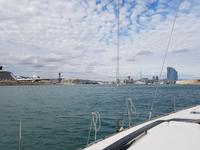 Segelbootsfahrt vor der Küste Barcelonas (2)