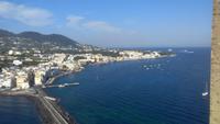 Ischia Ponte, Castello Aragonese, Blick auch die Stadt