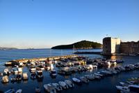012 Dubrovnik, Altstadthafen mit insel Lokrum