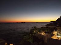 035 Dubrovnik, Abendessen im Hotel mit Sonnenuntergang